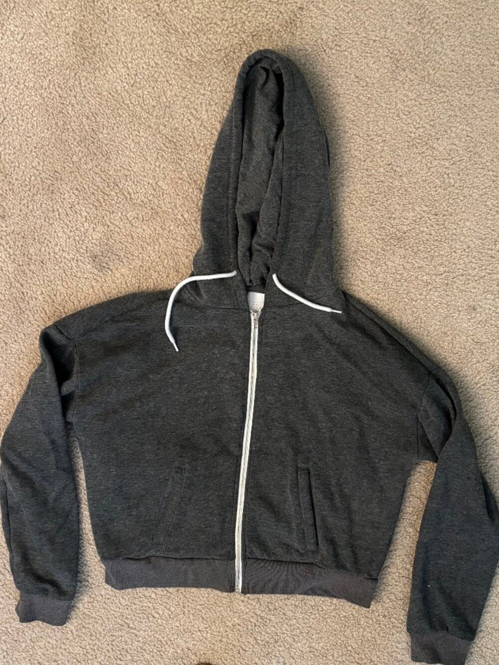 Refuge Athletics crop top grey hoodie sweatshirt